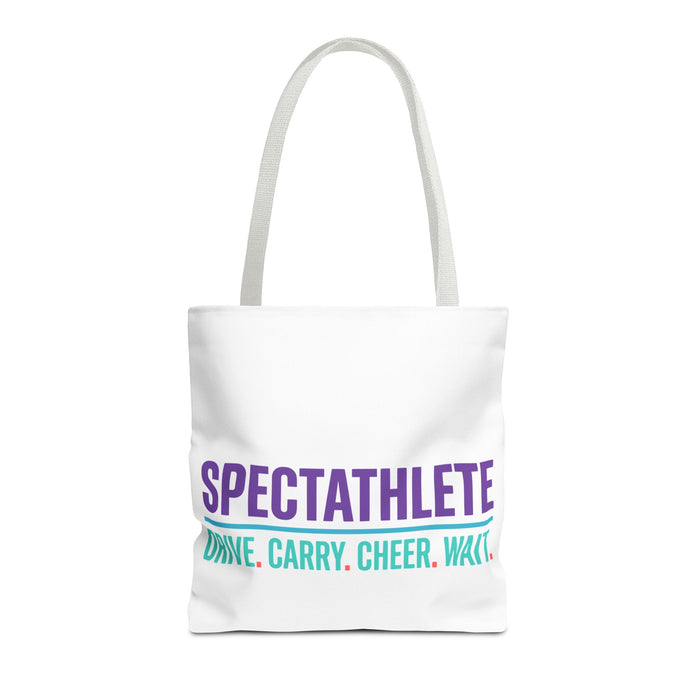 Spectathlete Tote Bag — "Drive. Carry. Cheer. Wait." Triathlon Support Crew Bag