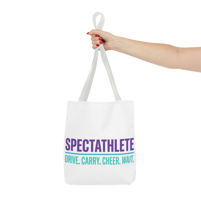 Spectathlete Tote Bag — "Drive. Carry. Cheer. Wait." Triathlon Support Crew Bag