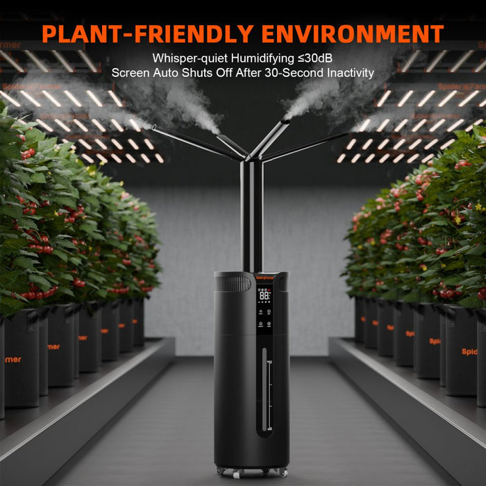 Spider Farmer 16L humidifier control panel with four mist levels