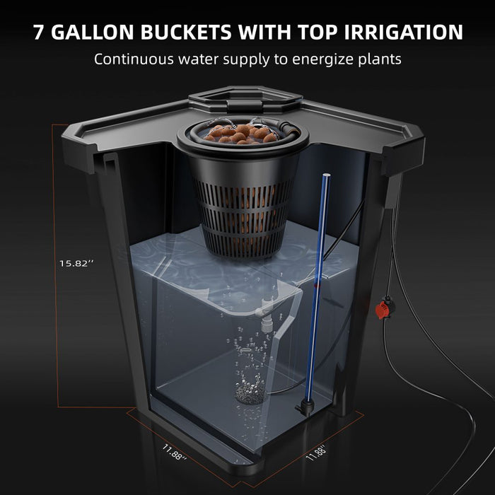 Spider Farmer DWC grow system air pump and air stones