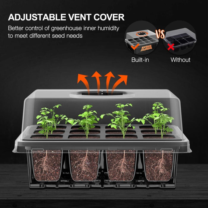 Spider Farmer seed starter tray with 12 cells for seedlings