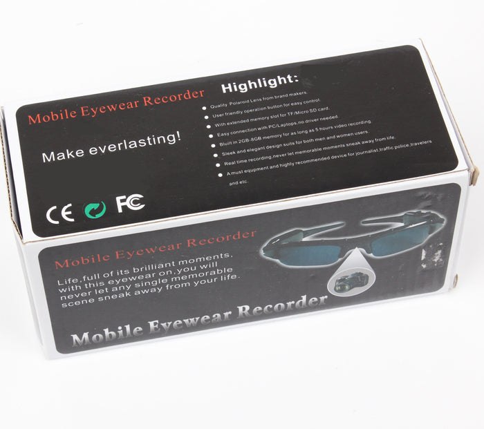 Sport Camera Sunglasses with Real-Time Recording - Accessories - size chart