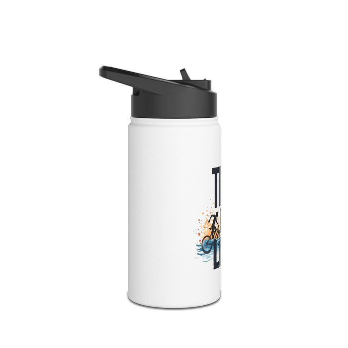 Stainless Steel Triathlon Water Bottle - Mug - size chart