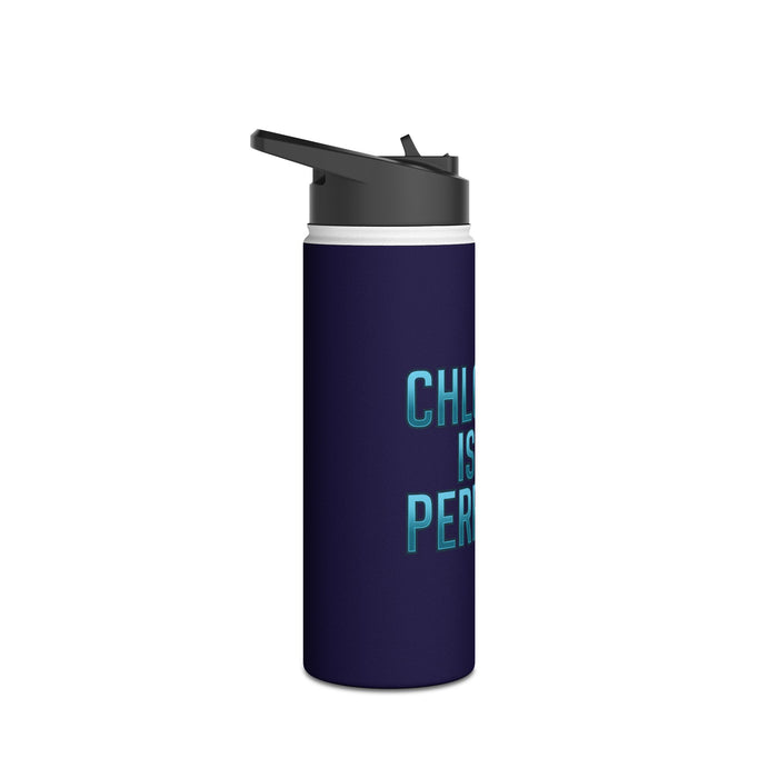 Stainless Steel Water Bottle – “Chlorine Is My Perfume” Swim Team In