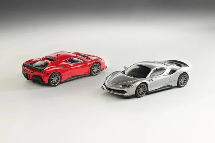 Stance Hunters 1:64 Novitec SF90 Silver Limited499 Diecast Model Car