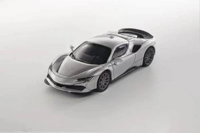 Stance Hunters 1:64 Novitec SF90 Silver Limited499 Diecast Model Car