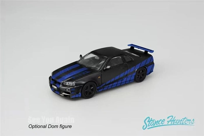 Black w Blue Strips