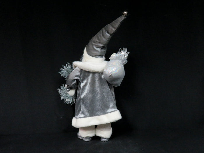 Standing Silver Santa