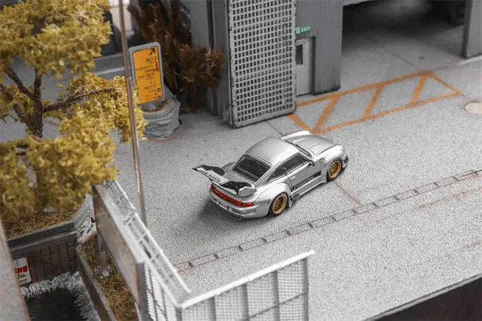 Star Model 1:64 RWB993 Rauh-Welt Widebody High Wing Die-Cast Car Model Miniature Gifts