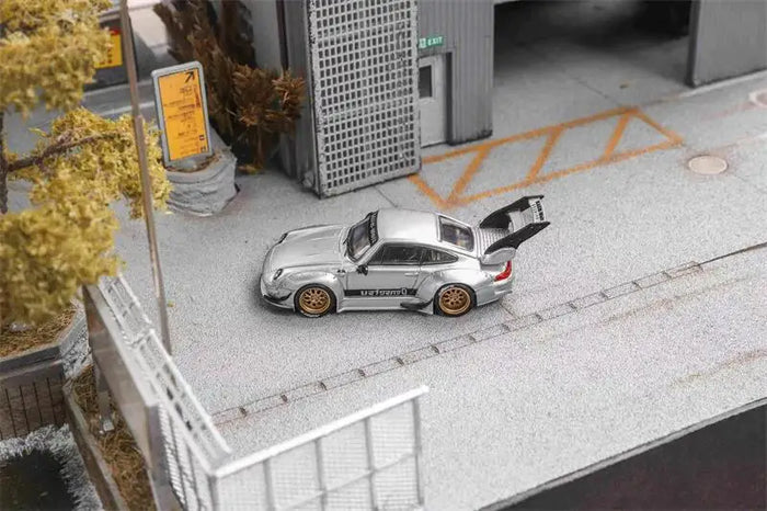 Star Model 1:64 RWB993 Rauh-Welt Widebody High Wing Die-Cast Car Model Miniature Gifts