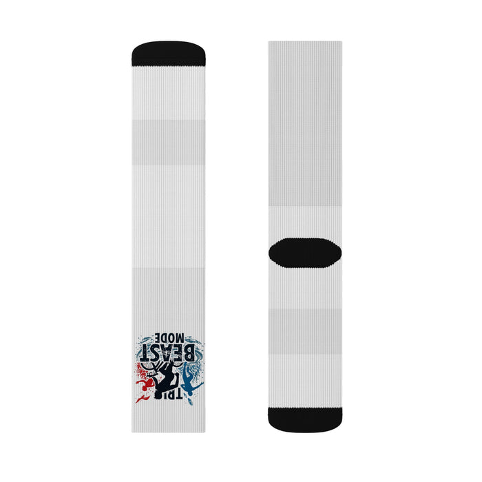 Sublimation Crew Socks - All Over Prints - lifestyle view