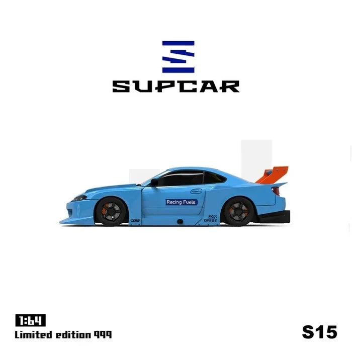 SUPCAR 1:64 LB Silvia S15 RedWhite / Blue Collection Miniature Diecast Metal Model Car