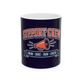 Support Crew Ceramic Mug — Swim • Bike • Run • Cheer Team Coffee Cup
