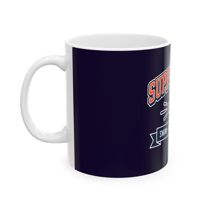 Support Crew Ceramic Mug — Swim • Bike • Run • Cheer Team Coffee Cup