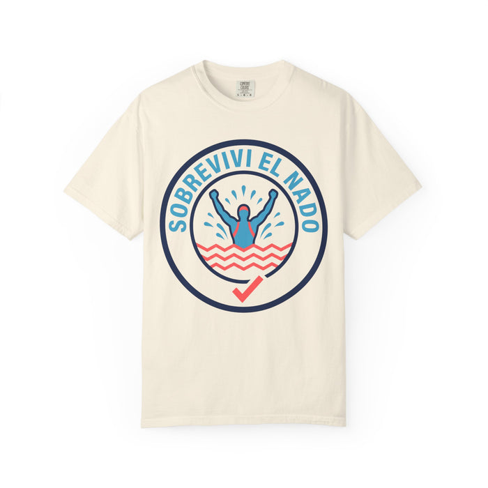 Survived the Swim T-Shirt — "Sobreviví el Nado" Graphic Tee