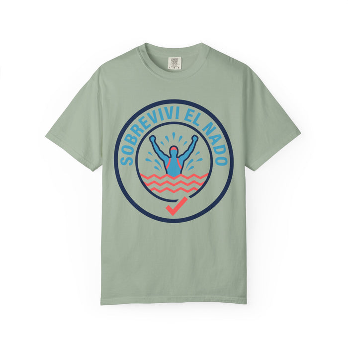 Survived the Swim T-Shirt — "Sobreviví el Nado" Graphic Tee