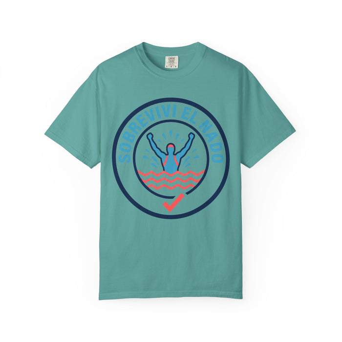 Survived the Swim T-Shirt — "Sobreviví el Nado" Graphic Tee