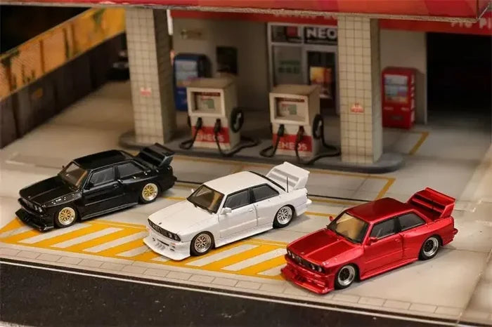 SW 1:64 Black White Red E30 M3 LTO Diecast Model Car
