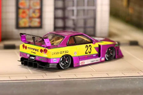 SW 1:64 LBWK ER34 electroplated purple Limited500 Diecast Model Car