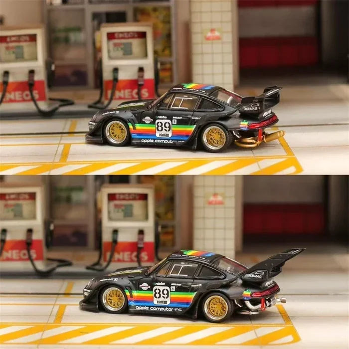 SW 1:64 RWB 993 Matte black Apple /E30 M3 LTO Diecast Model Car