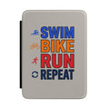 Swim Bike Run Repeat Kindle Case — Triathlon Motivational E-Reader C