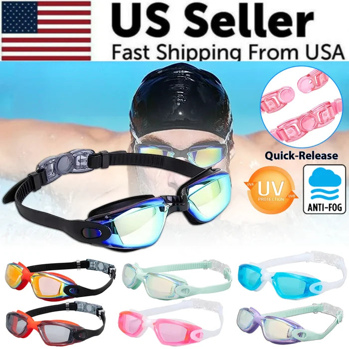 Swimming Goggles with Anti-Fog & UV Protection - Wearables for triathlon