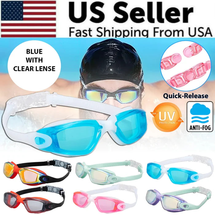Blue with Clear Lenses