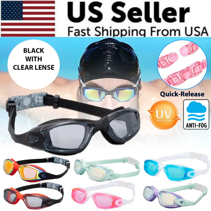 Black with Clear Lenses