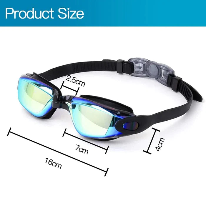 Swimming Goggles with Anti-Fog & UV Protection - Wearables - size chart for triathlon
