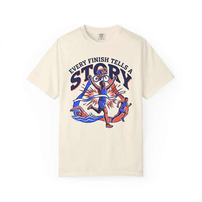 T-Shirt — "Every Finish Tells a Story" Runner Graphic Tee