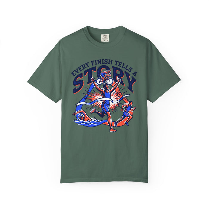 T-Shirt — "Every Finish Tells a Story" Runner Graphic Tee