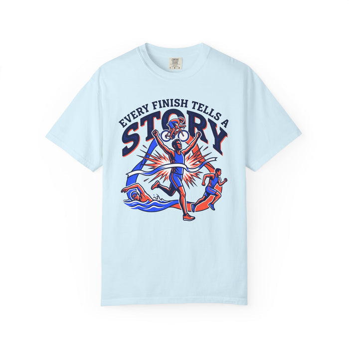 T-Shirt — "Every Finish Tells a Story" Runner Graphic Tee