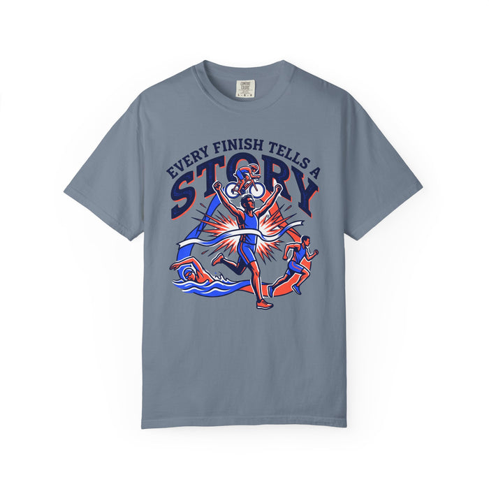 T-Shirt — "Every Finish Tells a Story" Runner Graphic Tee