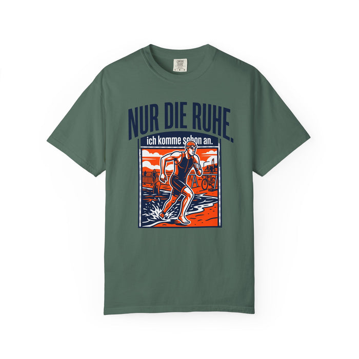 T-Shirt — "Nur die Ruhe" Skater Graphic Tee (German Relax Skateboarding Design)
