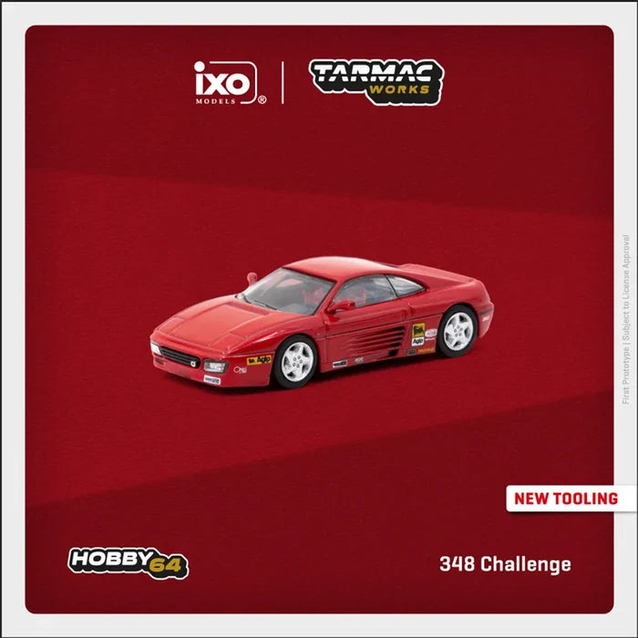 Tarmac Works 1:64 348 Challenge Presentation Red Diecast Model Car