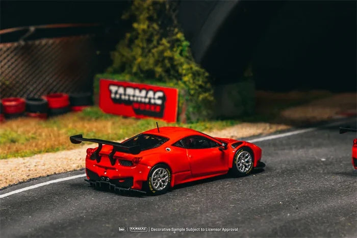 Tarmac Works 1:64 458 Italia GT3 Red Diecast Model Car