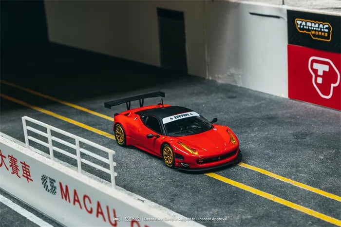 Tarmac Works 1:64 458 Italia GT3 Red IXO Models Diecast Model Car