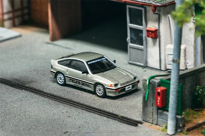 Tarmac Works 1:64 Ballade Sports MUGEN CR-X PRO Silver Diecast Model Car