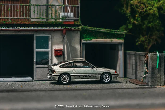 Tarmac Works 1:64 Ballade Sports MUGEN CR-X PRO Silver Diecast Model Car