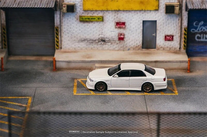 Tarmac Works 1:64 Chaser JZX100 White Metallic Diecast Model Car