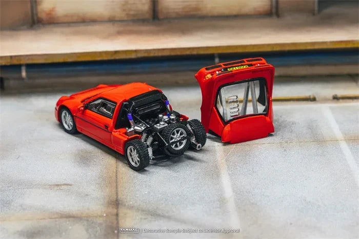 Tarmac Works 1:64 RS200 Red Diecast Model Car