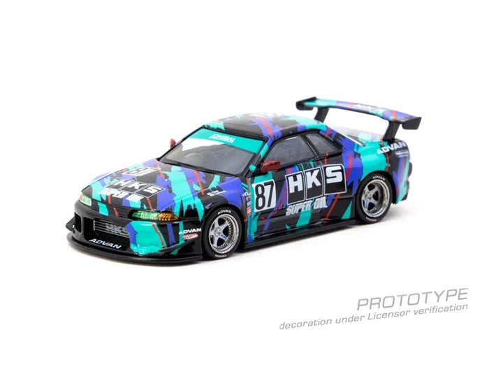 Tarmac Works 1:64 Skyline R32 HKS Widebody Die-Cast Car Model Miniature Gifts