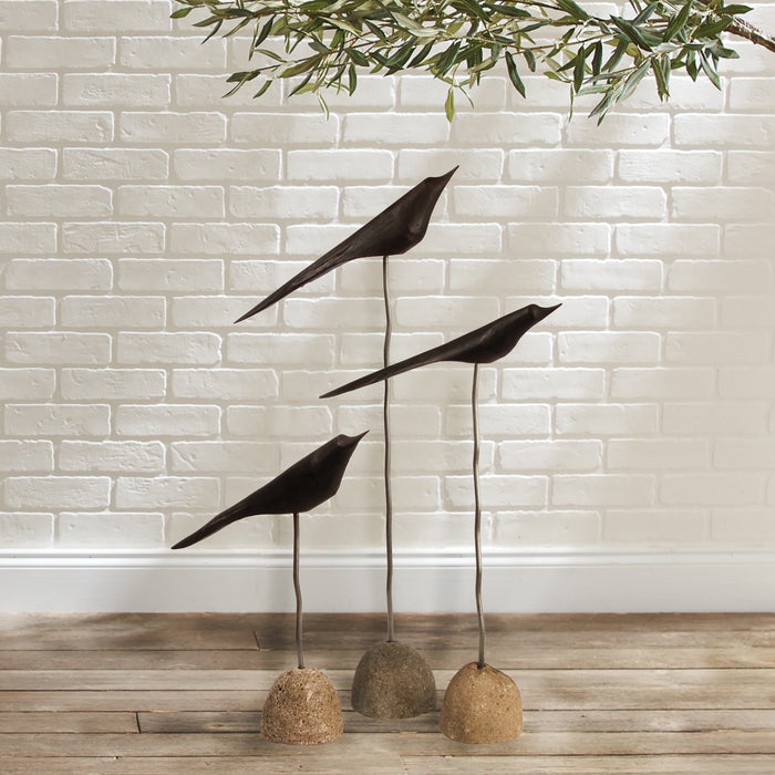 The Flock, Set of 3 – Black