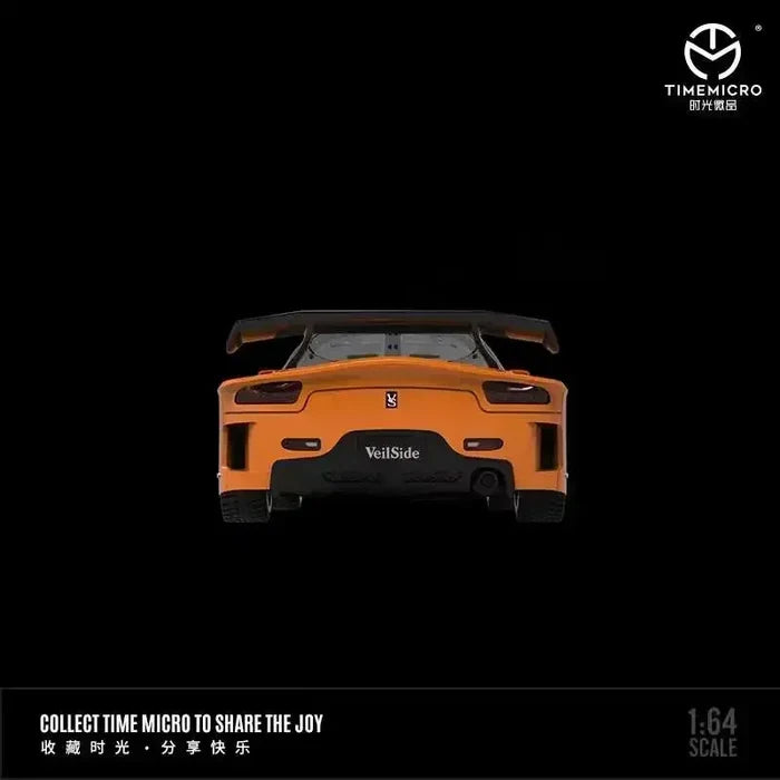 Time Micro 1:64 RX-7 Veilside FNF Orange Diecast Model Car