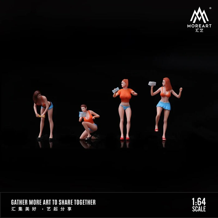 TIME MICRO MoreArt 1:64 Car Wash Girl set