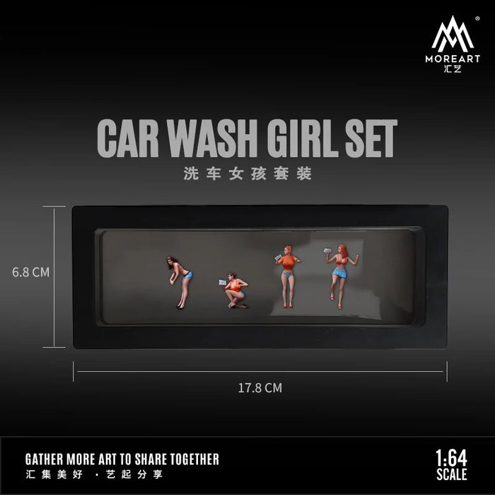 TIME MICRO MoreArt 1:64 Car Wash Girl set