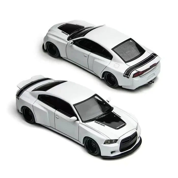 TimeMicro × PSC DESIGN 1:64 Charger "Brawler" Red / White Diecast Model Car
