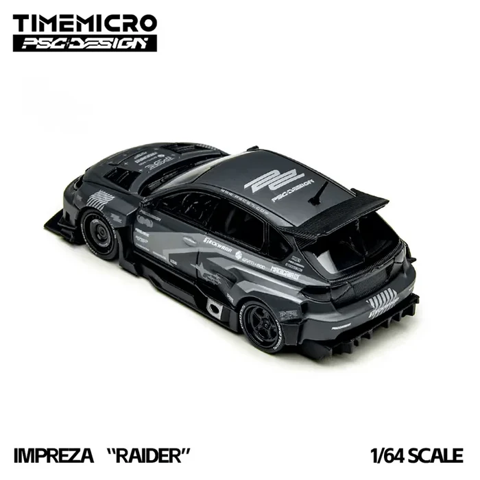TimeMicro × PSC DESIGN 1:64 Impreza RAIDER Die-Cast Car Model Miniature Gifts