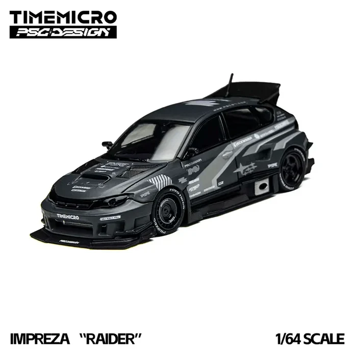 TimeMicro × PSC DESIGN 1:64 Impreza RAIDER Die-Cast Car Model Miniature Gifts
