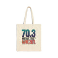 Tote Bag — "70.3 Meine Zeit? Gute Zeit." Triathlon Canvas Tote (Sport Gift)